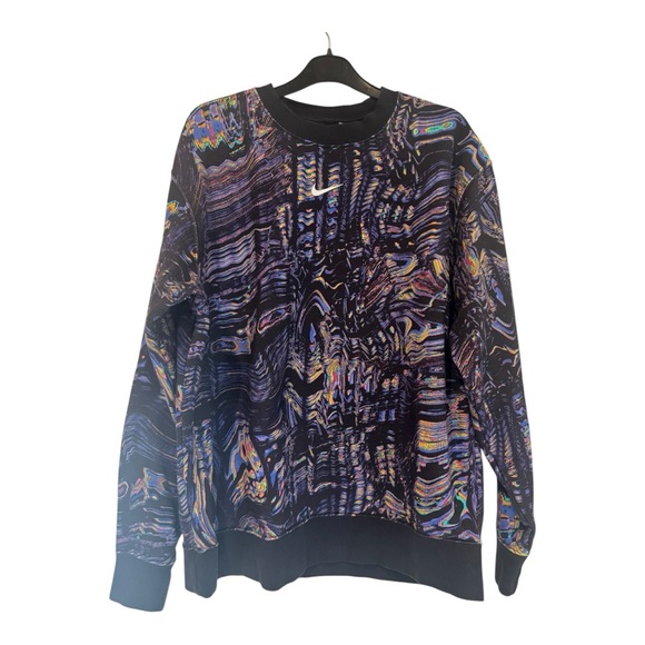 Nike Other - Nike Loose Fit Sweatshirt Mens Large Multicolor Abstract Print Crew Neck